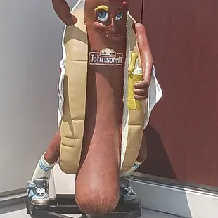 Mr BRAT standing by the door to greet you.