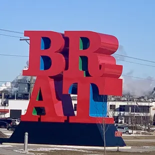 Brat Art (Roadside Sign)