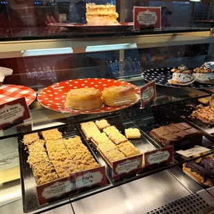 a variety of desserts