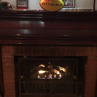 It's a warm place too - a winter fire.