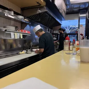 sushi and sashimi, interior