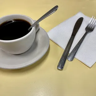 Coffee at the counter