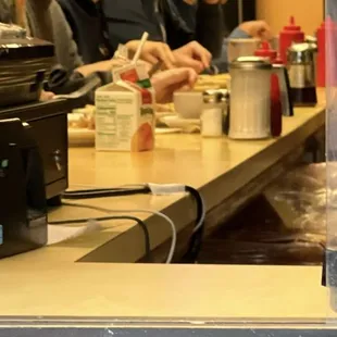 sushi and sashimi, interior