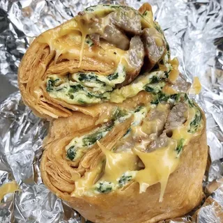 Sausage and Cheese Omelette