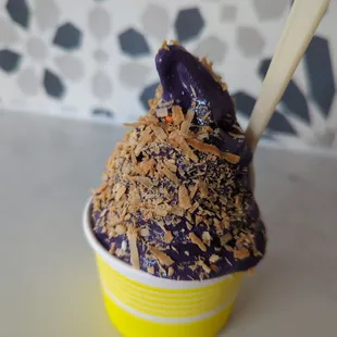 Ube soft serve