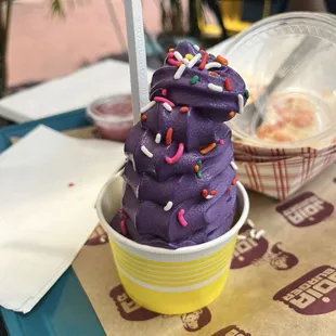 Ube ice cream soft serve