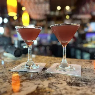 two cocktails
