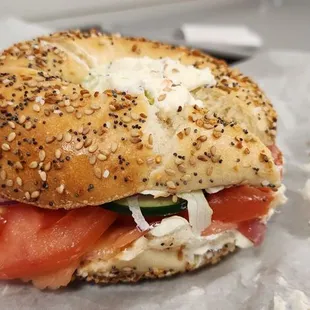 Lox bagel