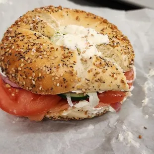Lox bagel