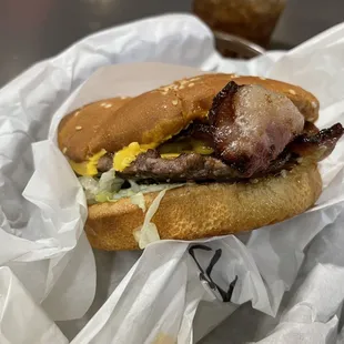Bacon cheeseburger
