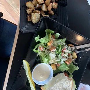 1/2 Turkey sandwich 1/2 Caesar salad Pan Fried Potatoes
