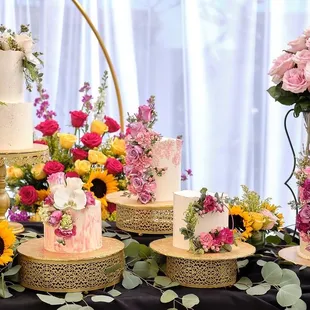 a variety of flowers on a table