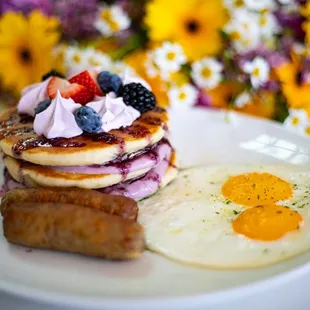 Berries N Crème Pancakes - Spring Menu