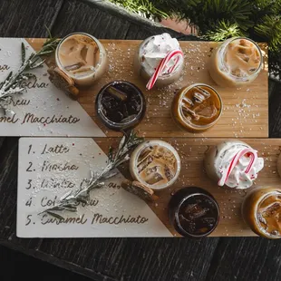 Winter Coffee Flights