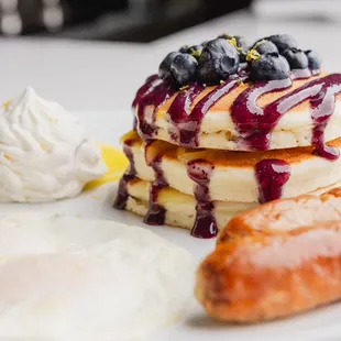 Blueberry-Lemon Ricotta Pancakes at JOJO Coffeehouse