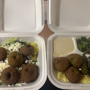 11. Side Grape Leaves Falafel Platter Greek Salad 12. Side Baklava