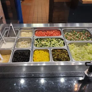 a variety of salads