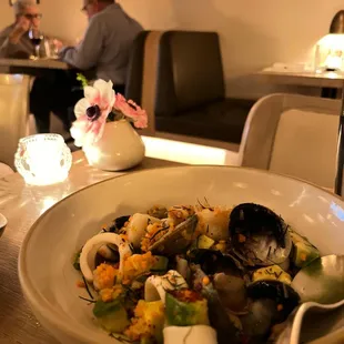 paella, food