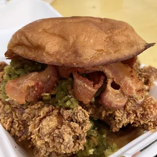 Spicy chicken sandwich
