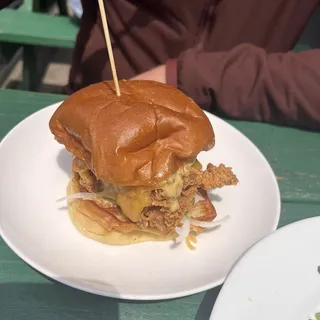 Mr. Onion Fried Chicken Sandwich