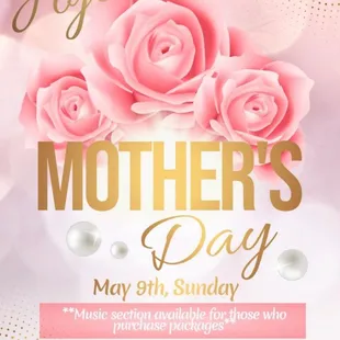 Join us on Mothersday May 8th for Jazz and Dinner!