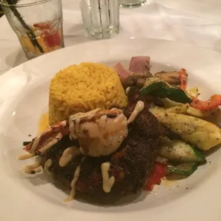 Blackened Chicken and Jumbo Shrimp