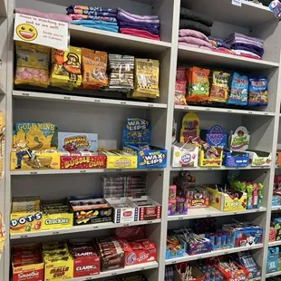 Wall of sweets.