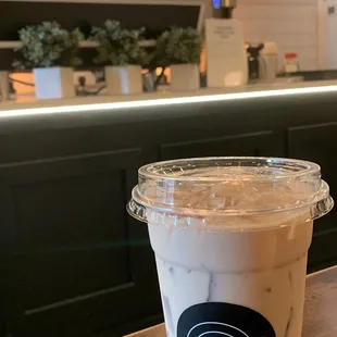 Iced chai tea latte