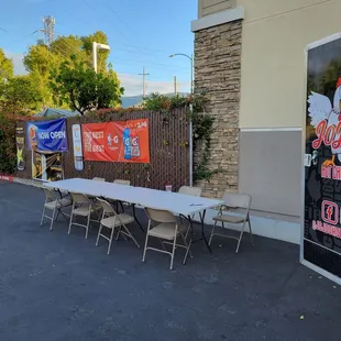 Outdoor seating area