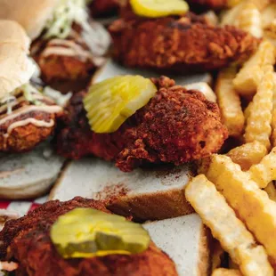 Tenders with bread