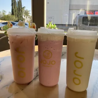 Strawberry Jasmine Green Milk Tea