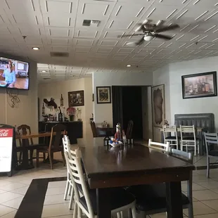 There&apos;s a very small bar in the back
