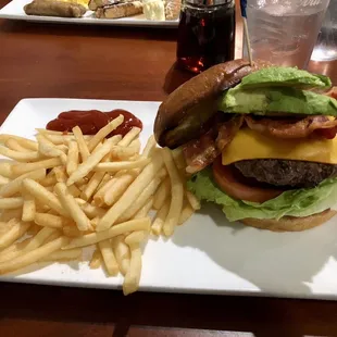 Bacon avocado burger
