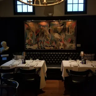 Magnificent artwork on upper level