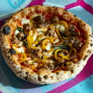 pizza, food