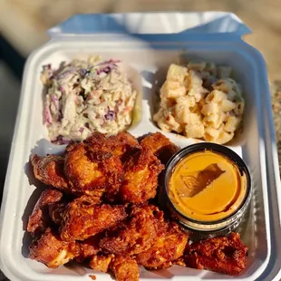 chicken and coleslaw