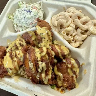 02.22.24 #3 Hawaiian Fried Chicken &amp; Rice w/ Mac Salad &amp; Cole Slaw