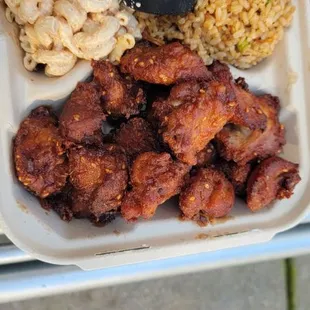 #1 $18 with rice (opted out on cole slaw.