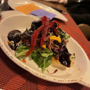 a salad on a plate