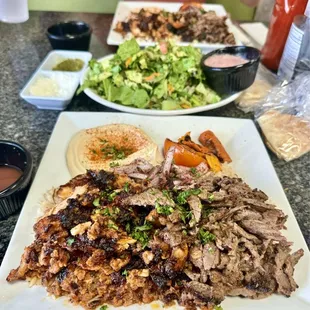 Shawarma combo - beef and chicken