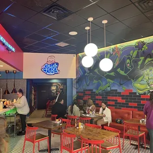 Seating was available in the main area but we got put in the back? Also not pictured was the bar setting that had no one there.