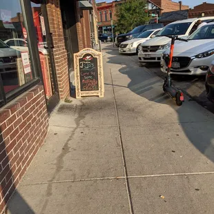 outside