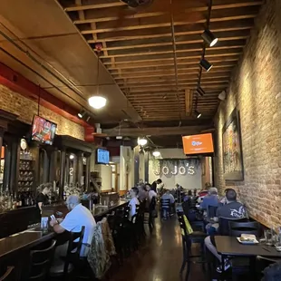the dining area