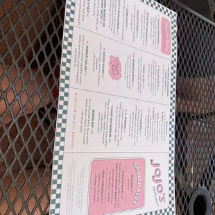 The Menu!!!
