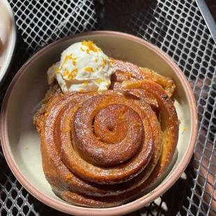 Orange and cardamom sticky bun