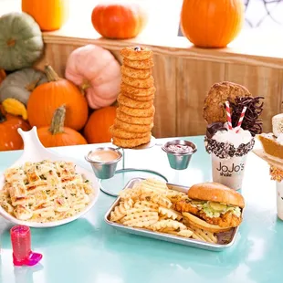 Food Spread at JoJo's Pumpkin Patch in Orlando