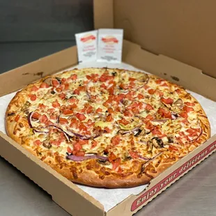 a pizza in a box