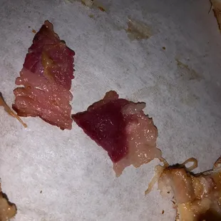 All fat on bacon , ew
