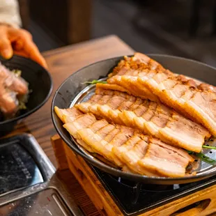 a person preparing food