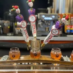 Hard Kombucha Flight and Joker Tap Handles